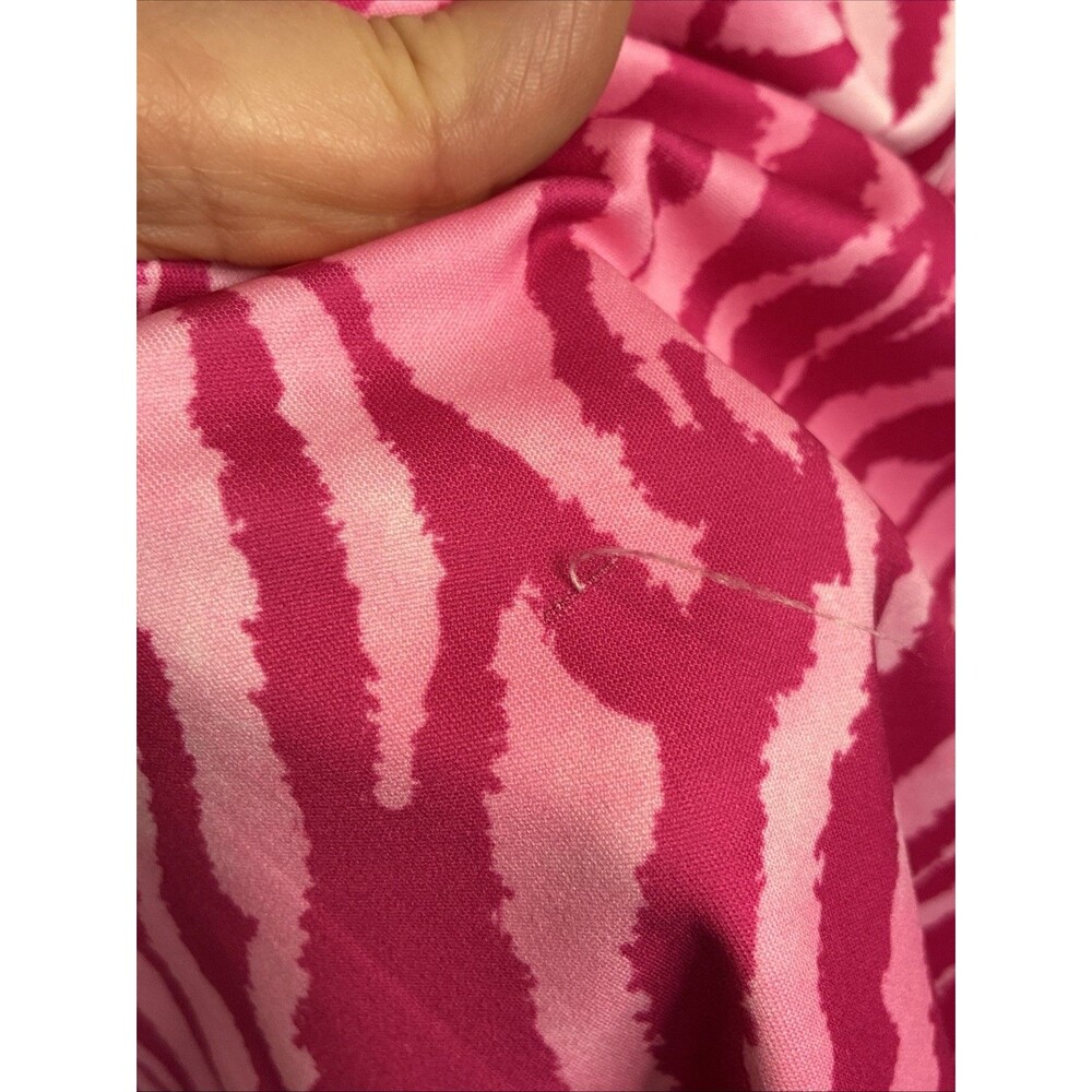 Vivienne Hu Cut Out Bodycon Cocktail Dress Sz 4 Bold Pink Zebra Print Party READ - Picture 8 of 16
